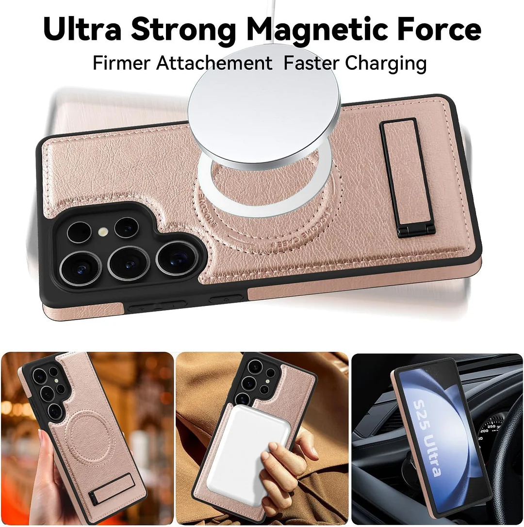 Samsung Galaxy Z Fold 6 Leather Case Magnetic Protective Case Holder Phone Case