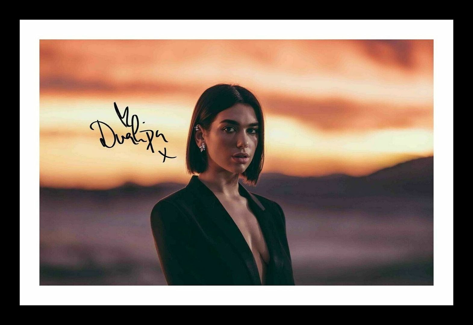 Dua Lipa Autograph Signed & Framed Photo Poster painting 4