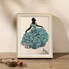 Framed Pearl Diamond Painting - Special Shaped - Princess Gown (17x22cm)