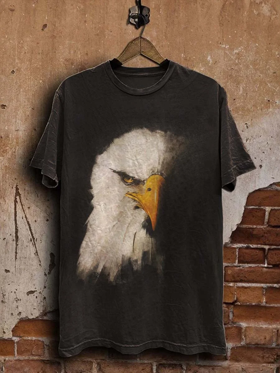 Eagle Print Casual Short Sleeve T-Shirt