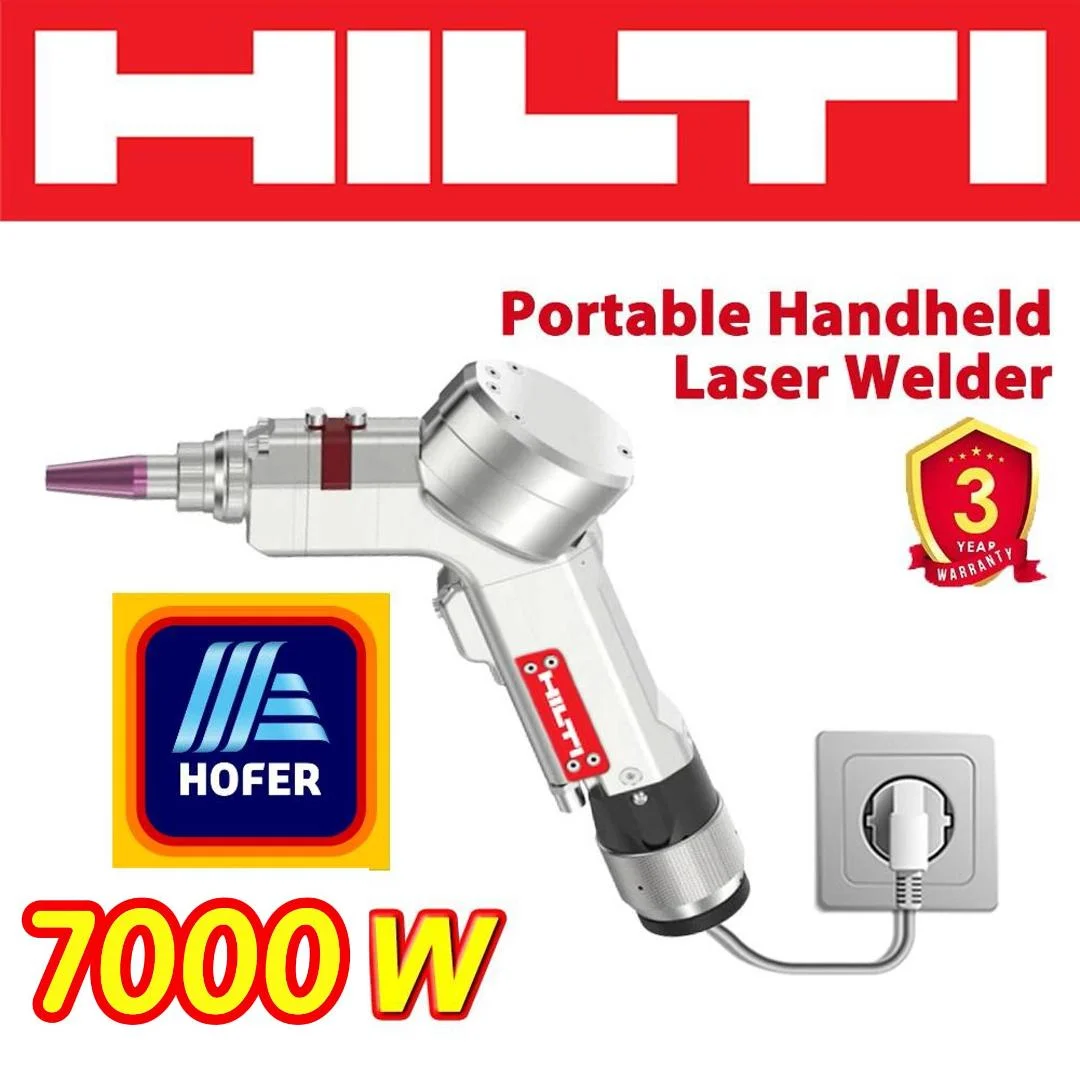 HOFER abrió una nueva tienda, HILTI (4 en 1) 2025, el último soldador láser portátil, soldadura/corte/eliminación de óxido/limpieza 7000W/8000W/9000W. Solo quedan 100 unidades