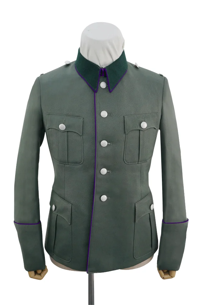   Wehrmacht German M1936 Officer General Gabardine Piped Service Tunic Jacket German-Uniform