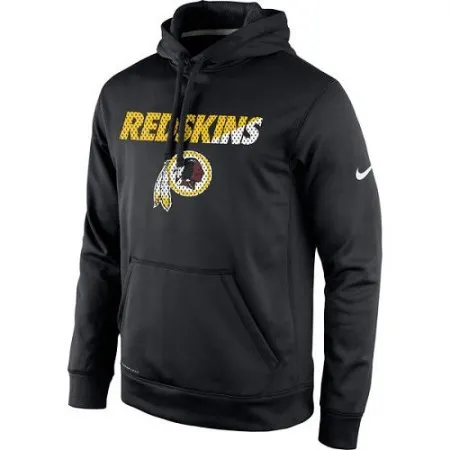 Men's Washington Redskins  Black Kick Off Staff Performance Pullover Hoodie