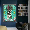 Halloween Skull Tarot Cards-11CT Stamped Cross Stitch 50*65cm/19.69*25.59in(Big Size) tapestrymarket