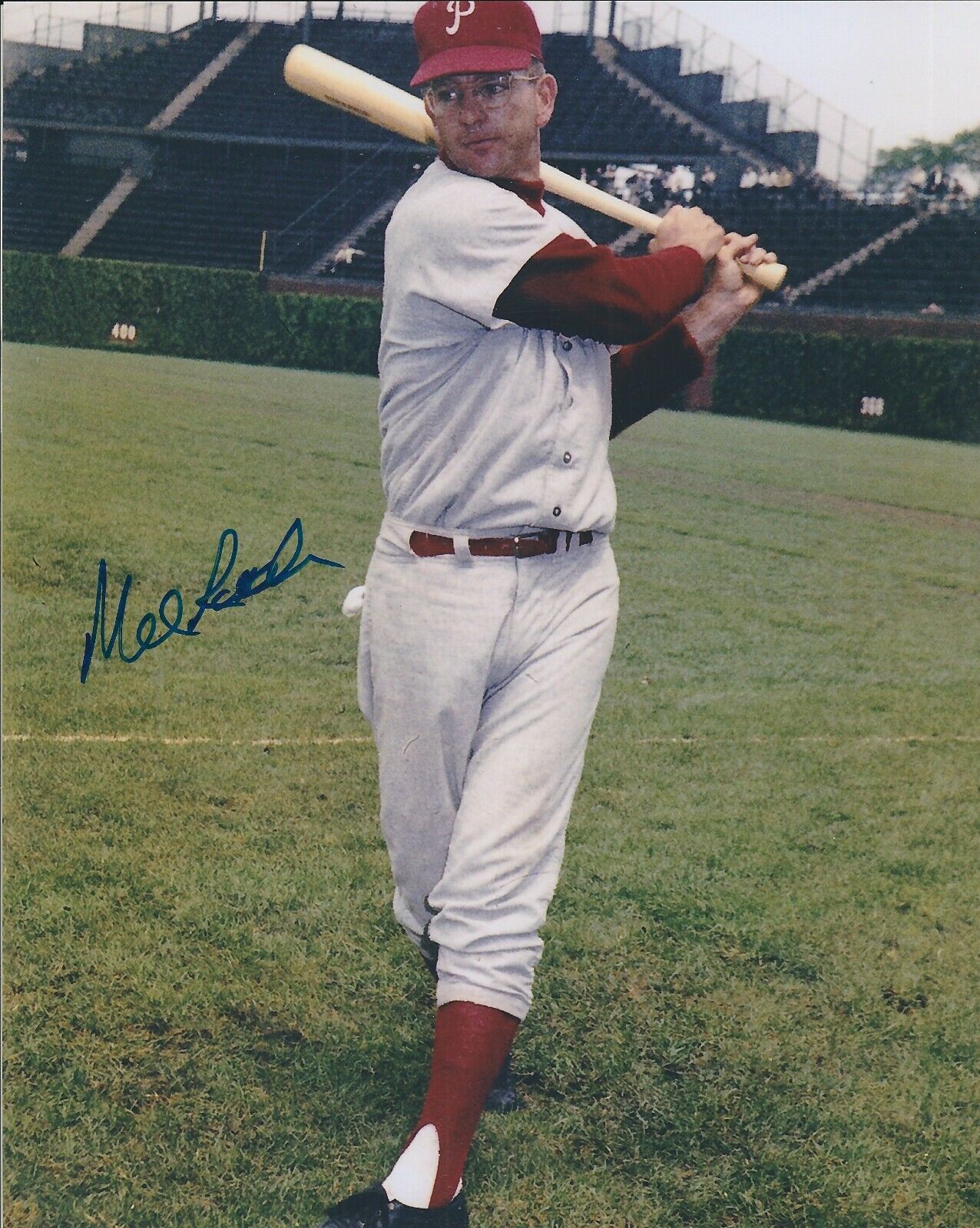 Signed 8x10 MEL ROACH Philadelphia Phillies Autographed 8x10 Photo Poster painting - w/COA