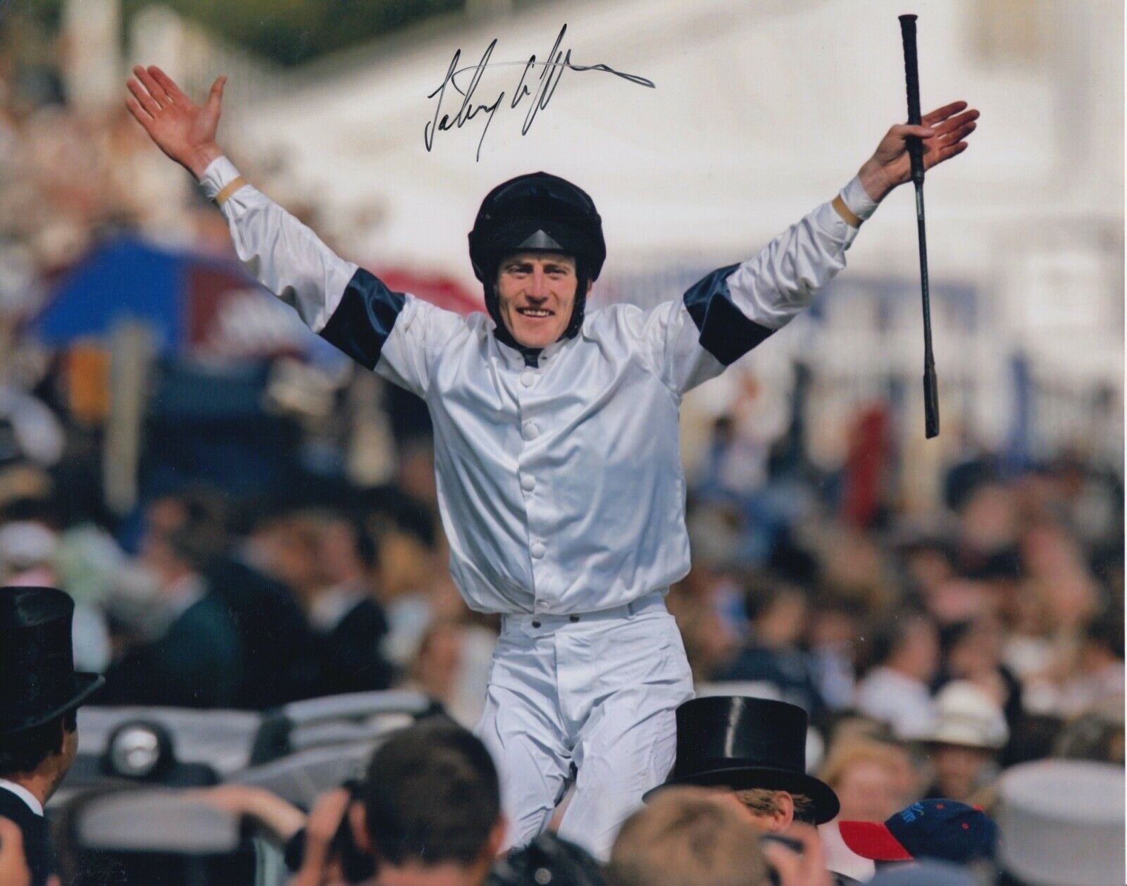 Johnny Murtagh Hand Signed 10x8 Photo Poster painting - Horse Racing Autograph.