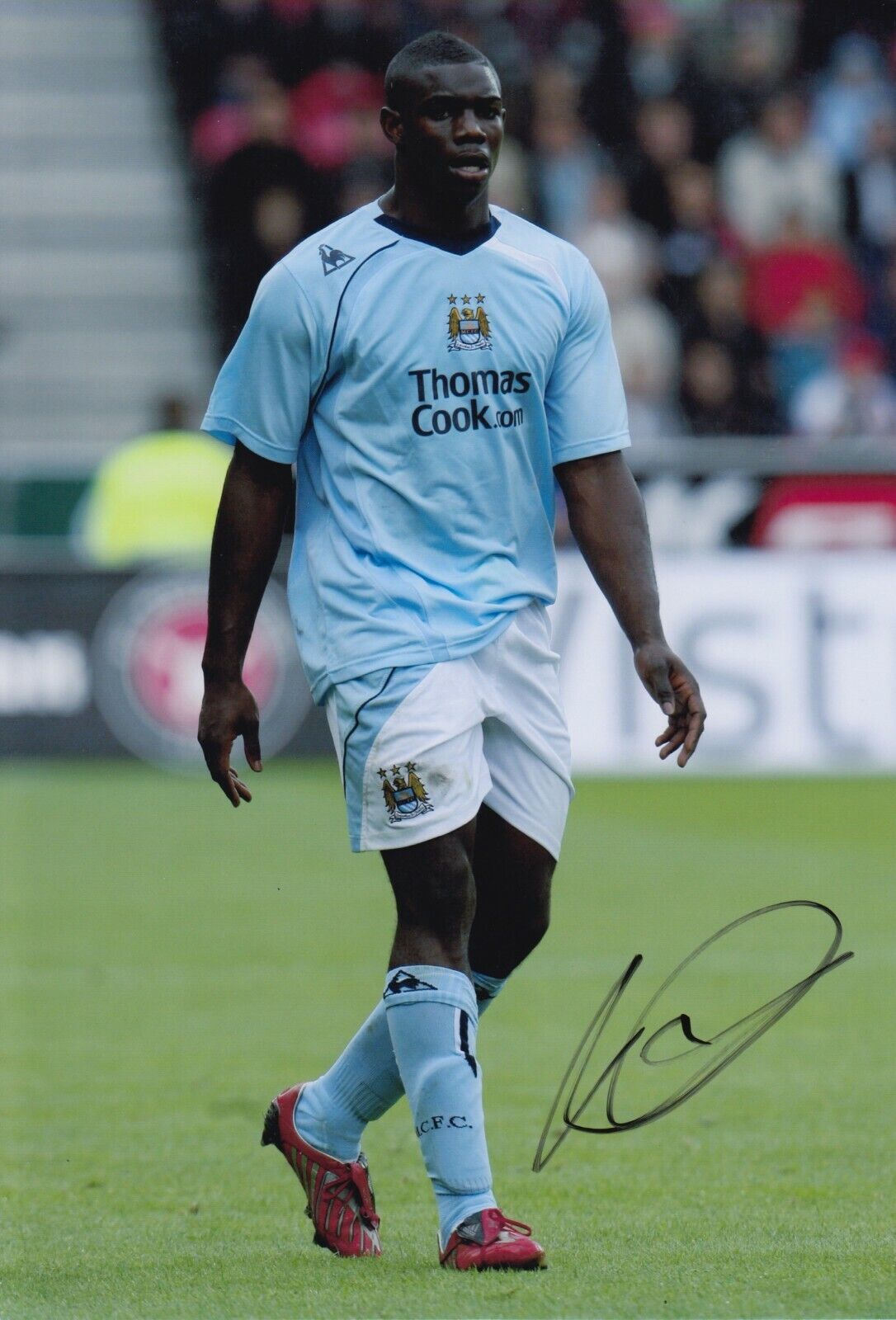 Micah Richards Hand Signed 12x8 Photo Poster painting Manchester City - Football Autograph 3.