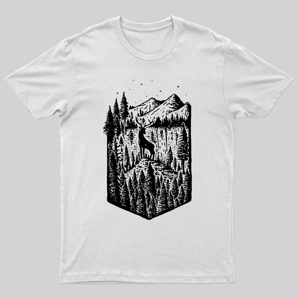 Outdoor Mountain Printed Men's T-shirt