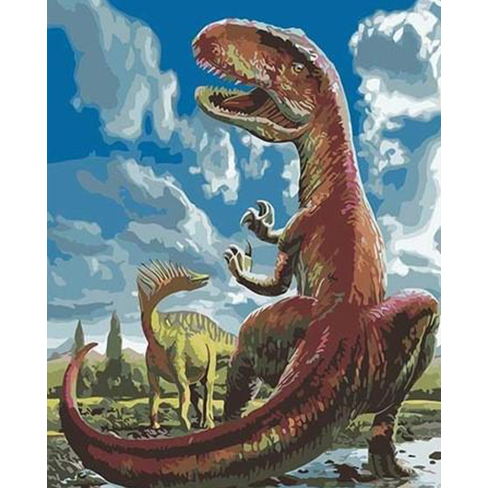 

40*50CM - Paint By Numbers - Tyrannosaurus, 501 Original