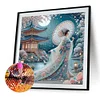 (40*40cm)Japanese Geisha Beauty - Full Round Drill Diamond Painting