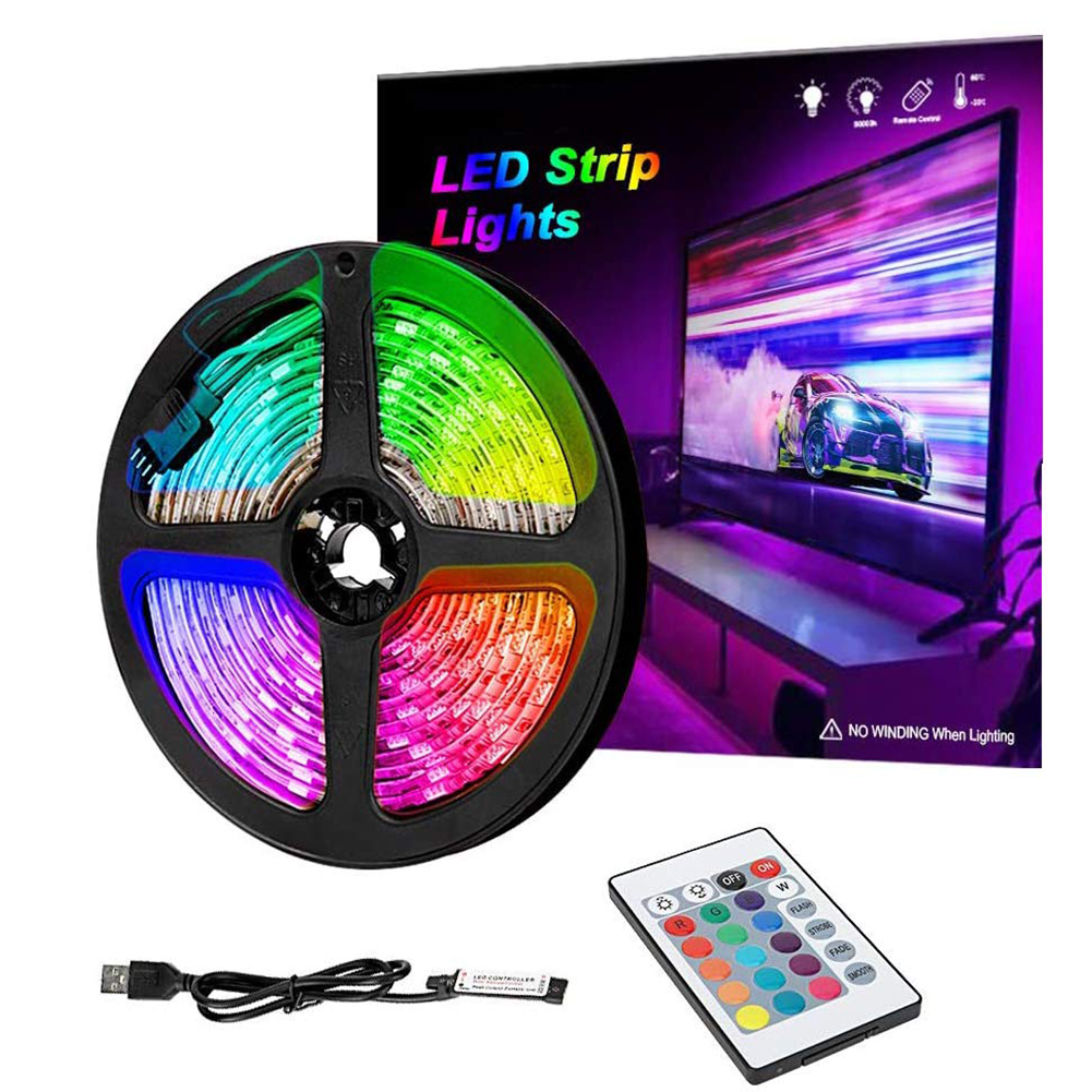 

LED Strip Light RGB Diode 2m Tape Ribbon 5V for TV Background Decor, 501 Original