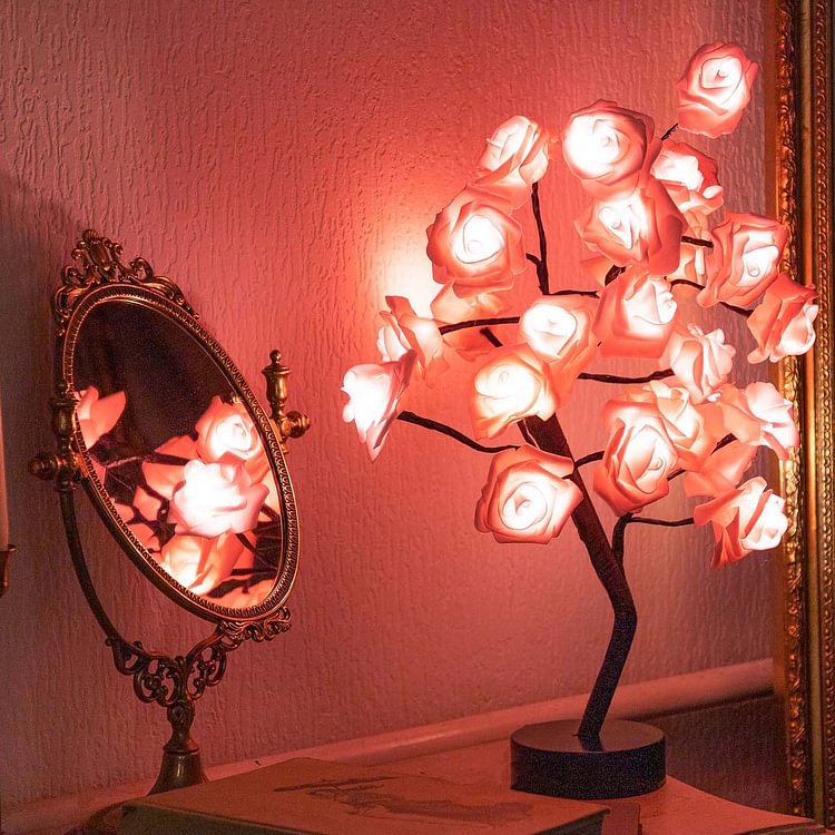 LED Rose Tree Table Lamp