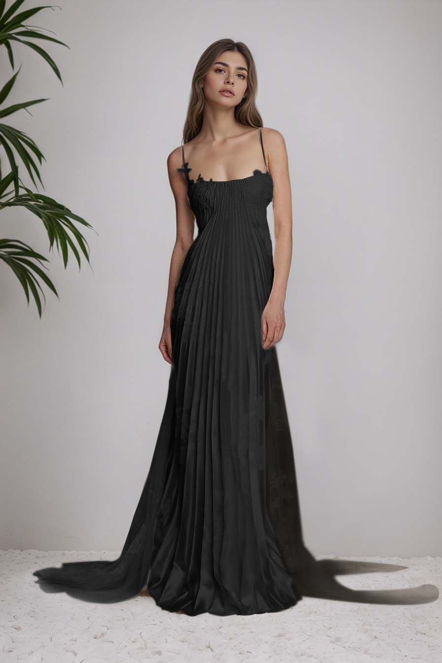 Daisda Fashion Chic Spaghetti Straps Prom Dress