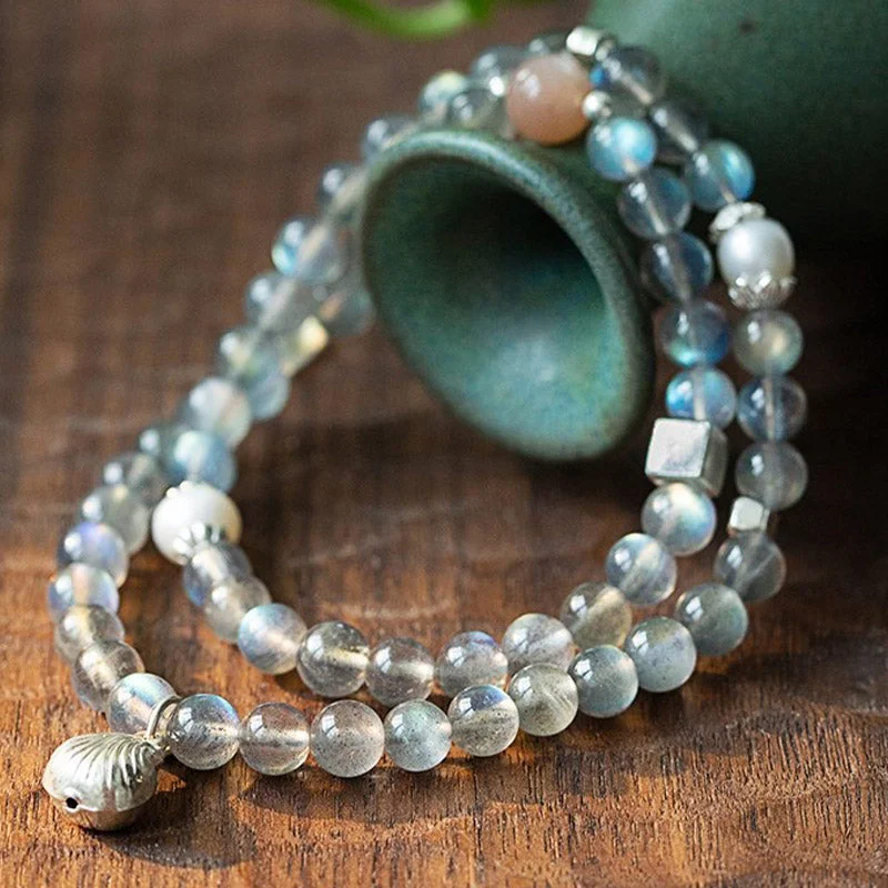 Natural Moonstone Love Healing Charm Bracelet