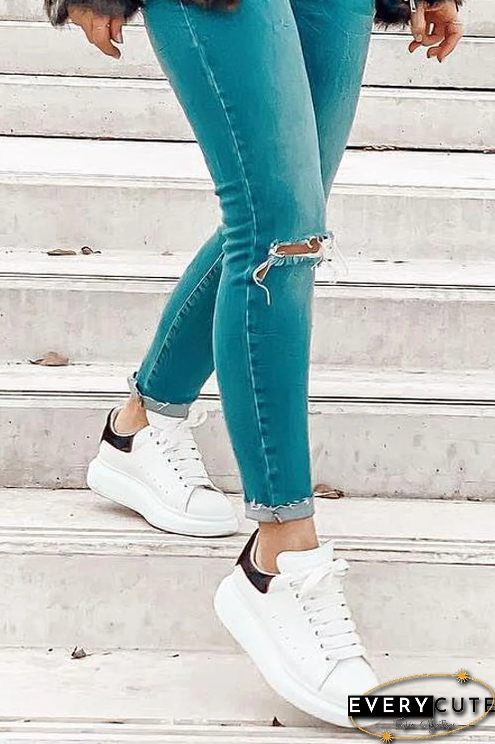 Lace Up White Sneakers