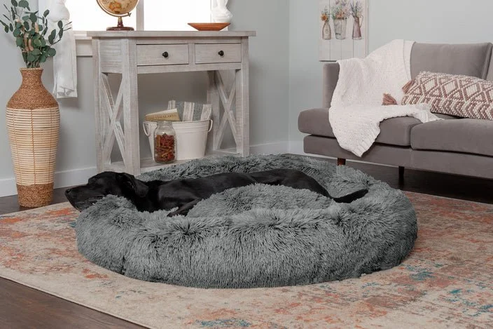 Calming Dog Bed - Comfy Dount Cat And Dog Bed & Anti Anxiety Pet Bed