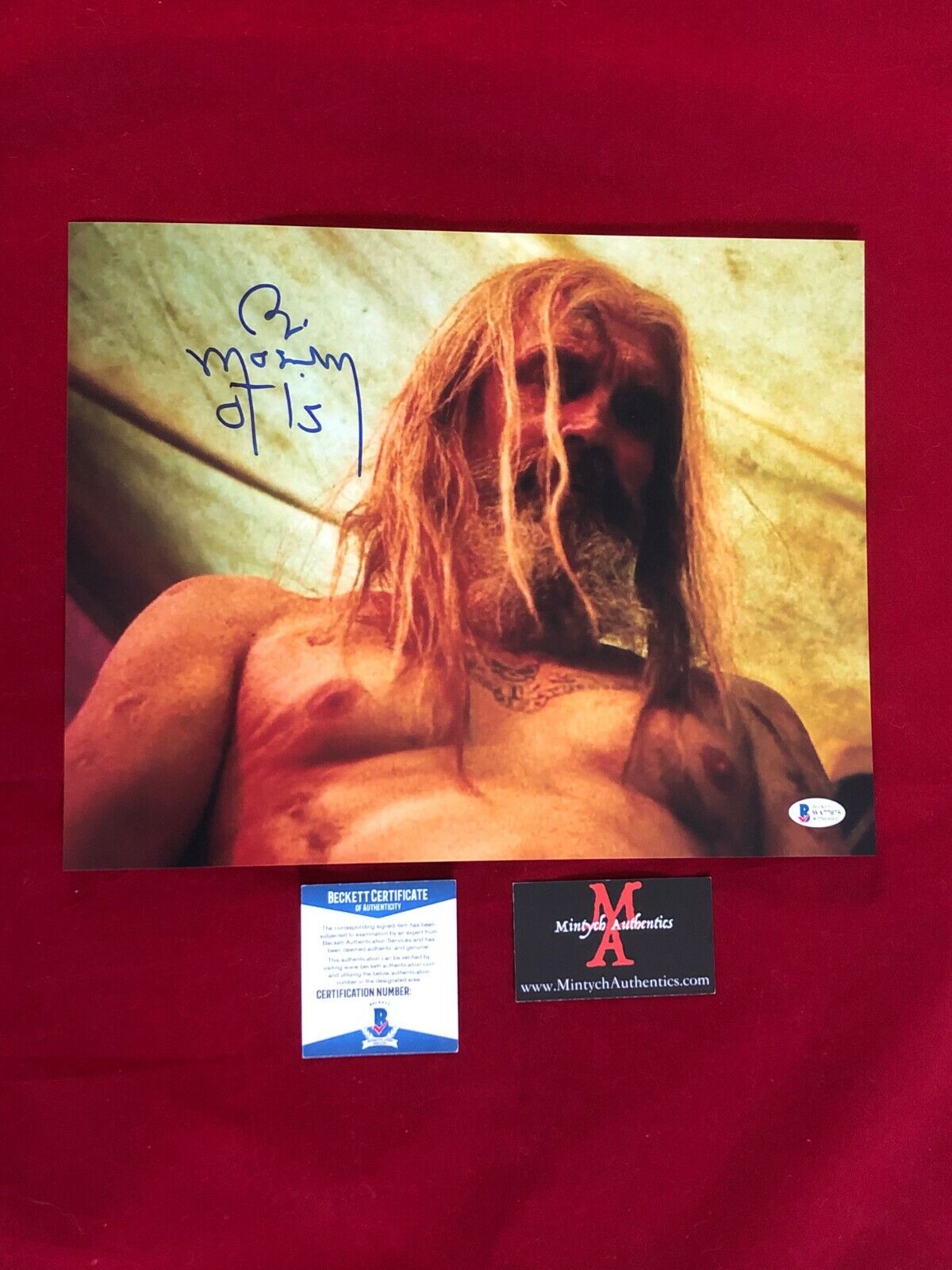 BILL MOSELEY SIGNED 11x14 Photo Poster painting! 3 FROM HELL! BECKETT COA! OTIS! HORROR! ZOMBIE!