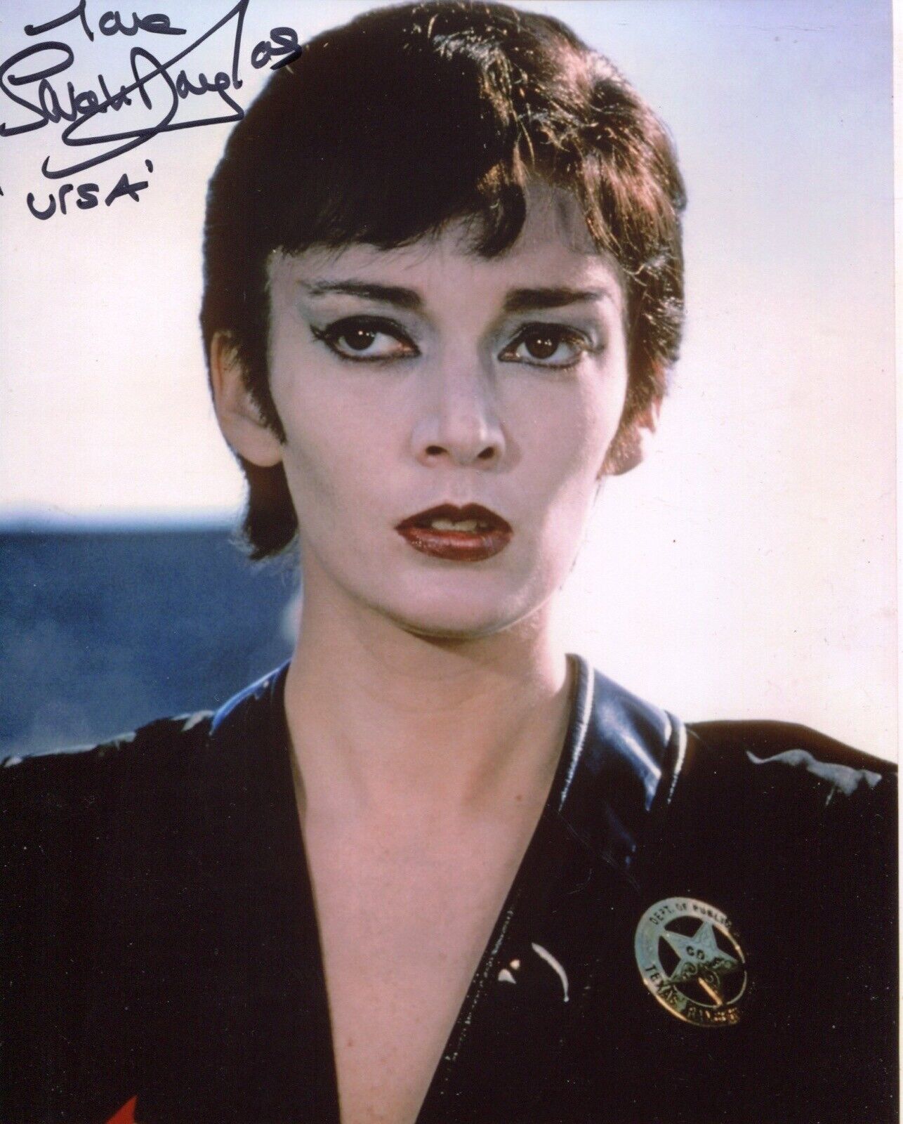 Actress Sarah Douglas signed SUPERMAN 2 movie Photo Poster painting - IMAGE B