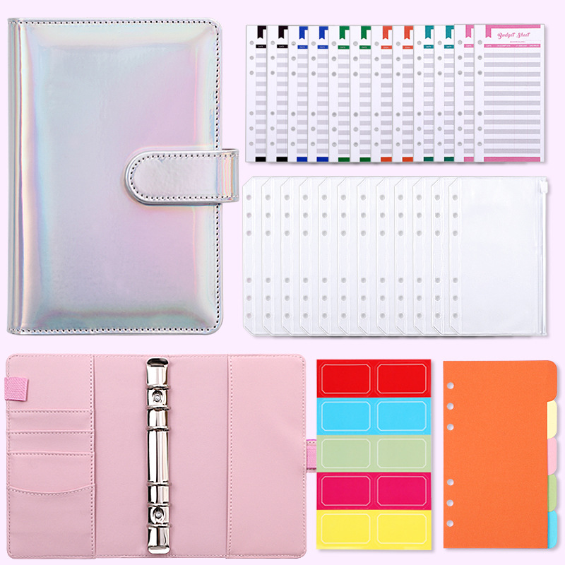 Elite Budget Planner A6 PU Leather Macaron Notebook – Analyst-Grade Cash Organizer