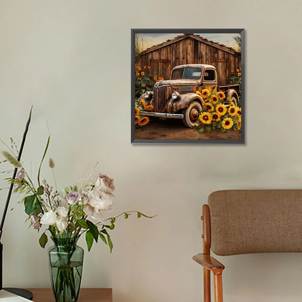 Diamond Painting - Full Round Drill - Car(Canvas|30*30cm)