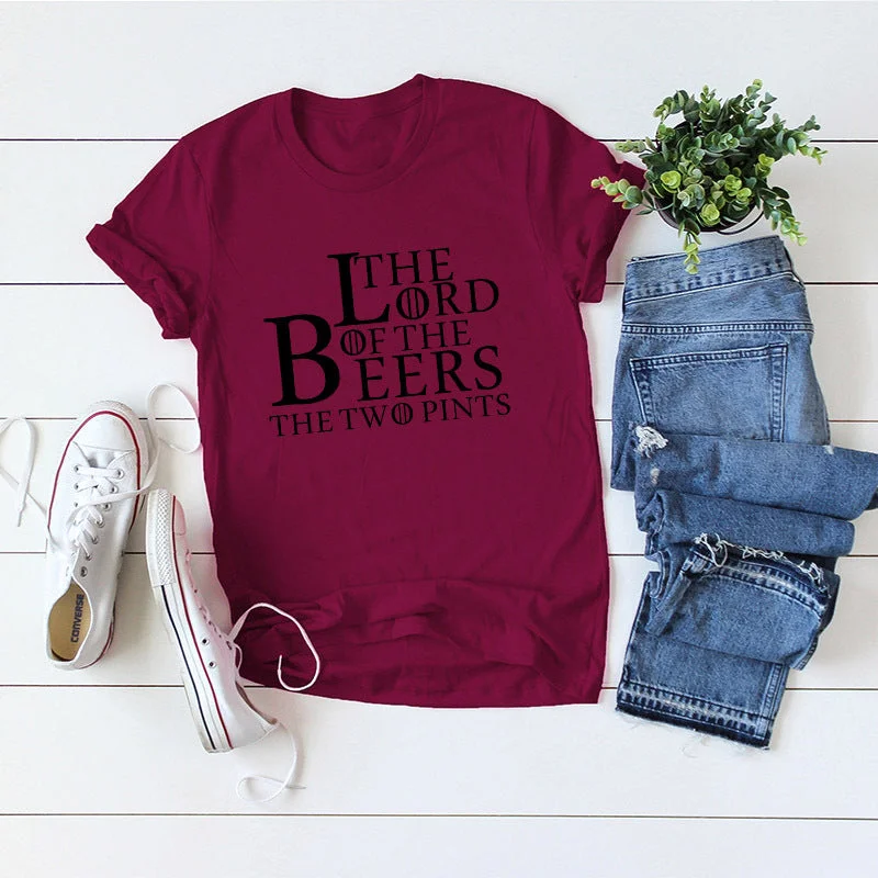 The Lord of The Beers O Neck T-shirt