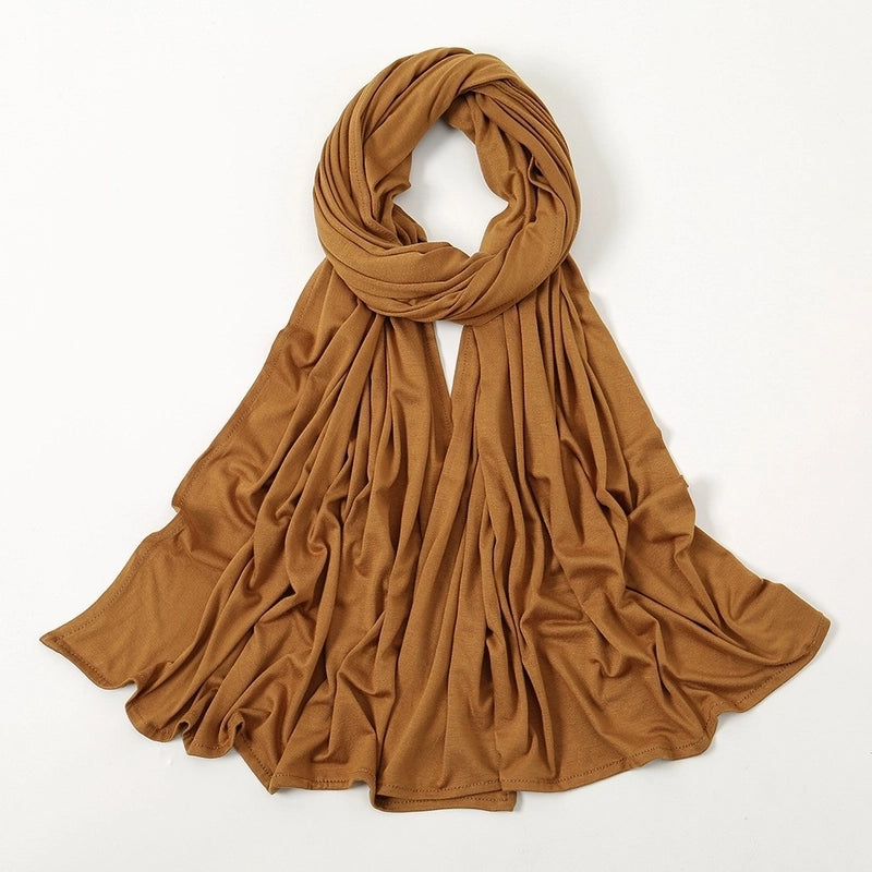 Hot New Solid Color Mercerized Cotton Jersey Scarf Soft Scarf Spot