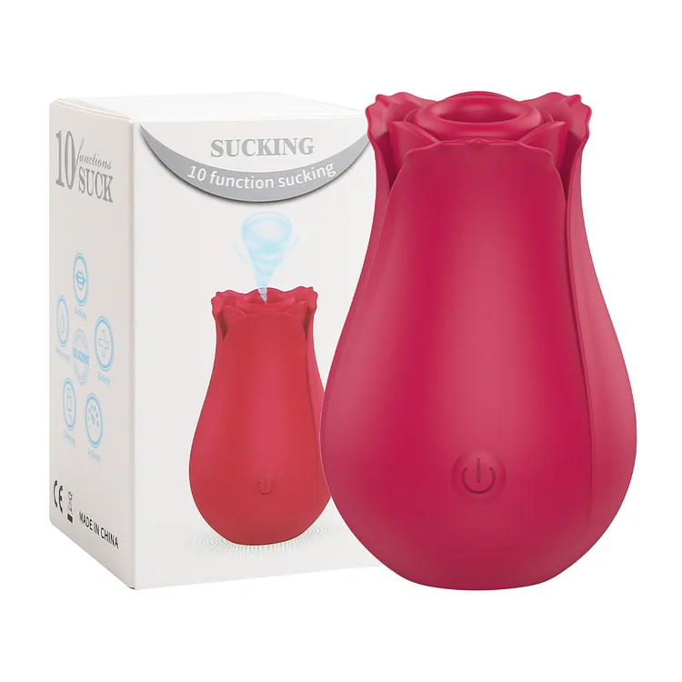 Rose Toy 10 Speeds Oral Sucking Vibrator