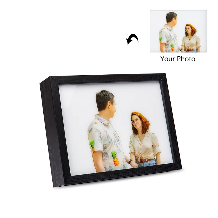 Personalized Color Pictures And Sketches Frame Custom LED Night Light Gift For Family