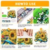 (US Local)Flower Double Sided Effect Table Top Diamond Painting Desktop Ornaments Kit (Sunflower B)