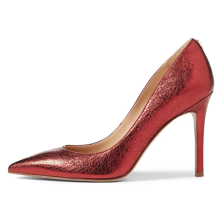 Red Pointed Toe Stiletto Heel   Pumps Vdcoo