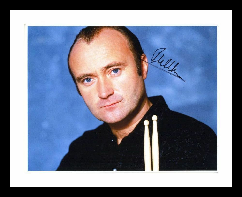 Phil Collins Autograph Signed & Framed Photo Poster painting 3