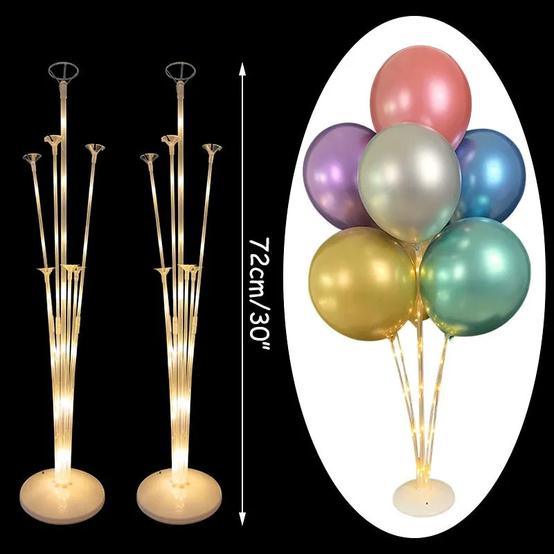 7Tubes Balloons Stand Balloon Holder Column Confetti Balloon Baby Shower Kids Birthday Party Wedding Decoration Supplies