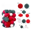 35PCS Christmas Tree Velvet Hanging Decor Balls