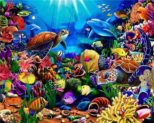 

Marine Organisms – Paint By Numbers - 40*50CM, 501 Original