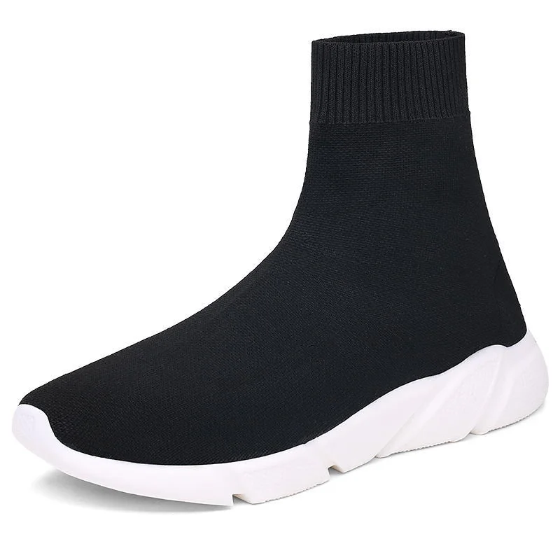 Sneakers For Women Vulcanized Shoes Female Socks Shoes Trainers Women Slip-on Stretch Platform Shoes Black Sneaker Femme