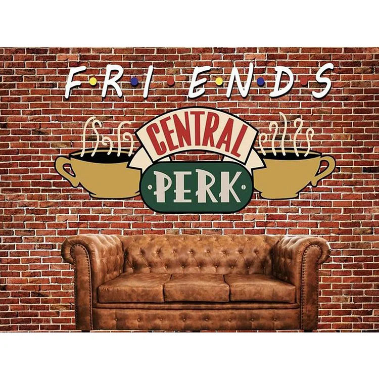 DIY - Friends Cafe 11CT Stamped Cross Stitch 40*50cm