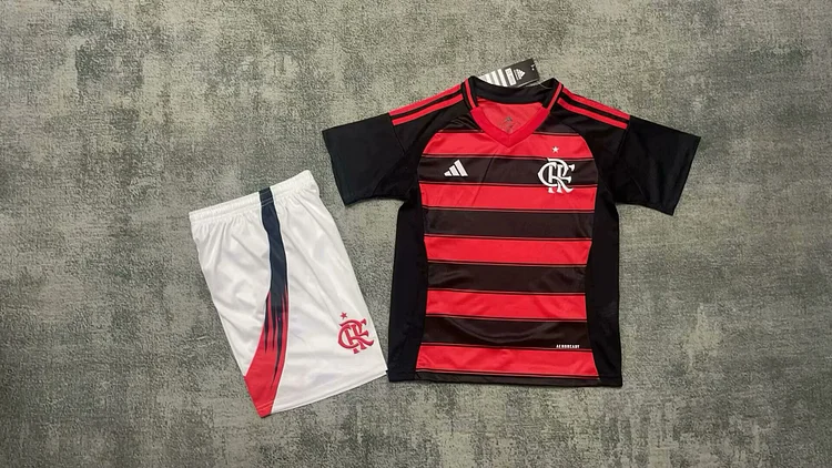 2025-26-Flamengo Home-Jersey-Children's Kit