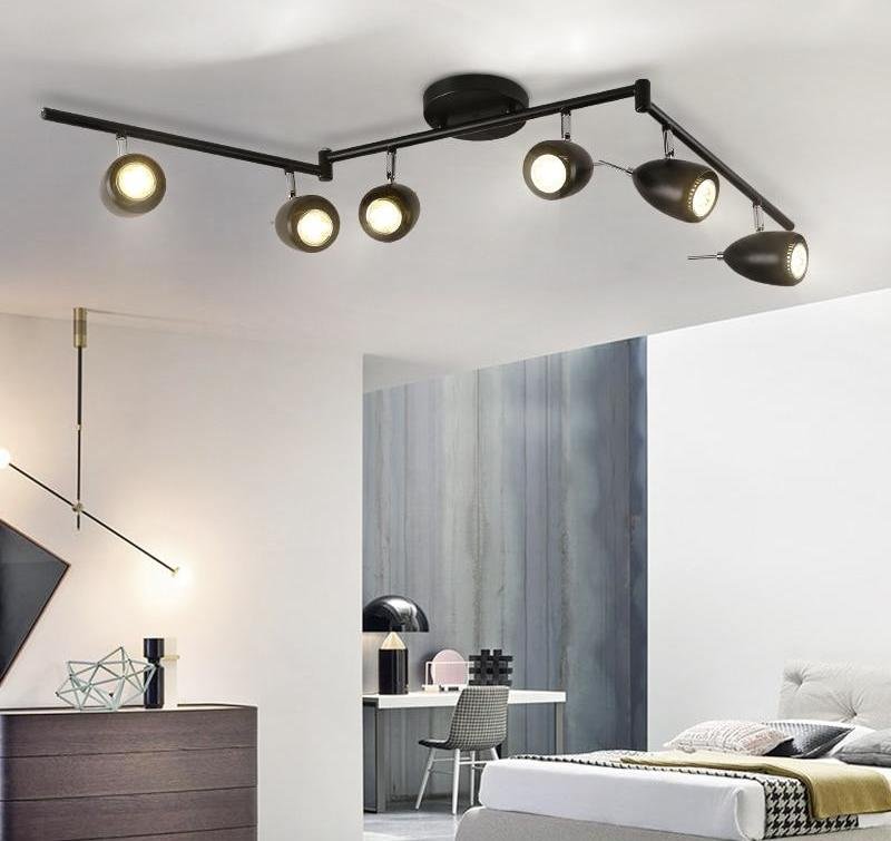 Modern Simple Rotatable LED Ceiling Lights Lustre Metal Ceiling Lamp