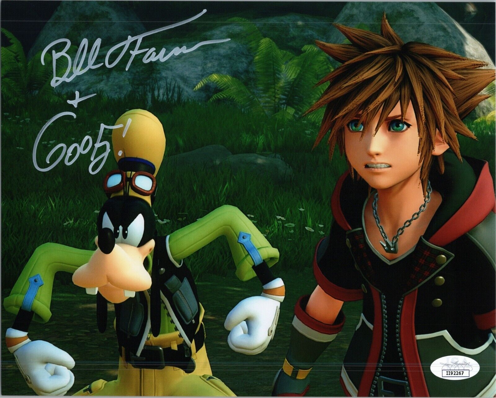 BILL FARMER Authentic Hand-Signed GOOFY ~KINGDOM HEARTS 3