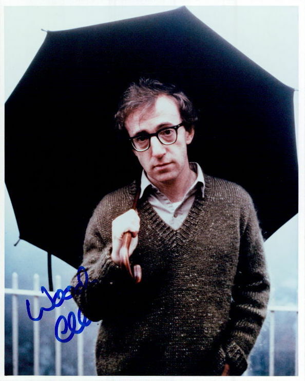Woody Allen signed 8x10 Photo Poster painting in-person