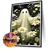 30x40cm Halloween Geist 5d DIY Vollbohrer Runde Diamant Malerei Kit Wohnkultur
