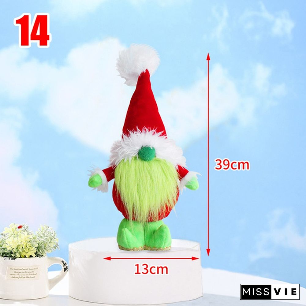 34Styles Elf Doll Ornaments Faceless Plush Doll Rudolph Gnomes Dwarf Santa Claus Swedish Tomte Dwarf