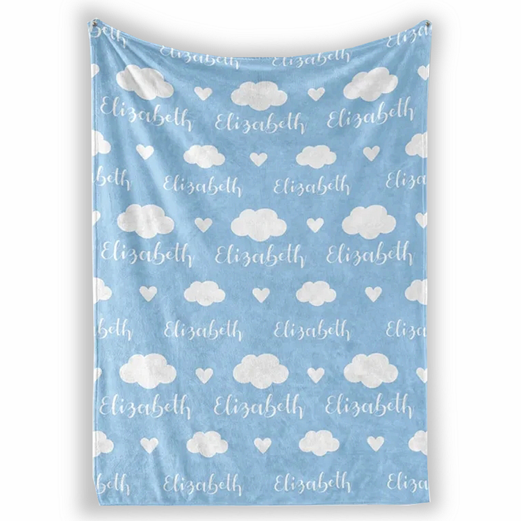 BlanketCute-Personalized Lovely Kid Cloud Blanket with Your Kid's Name