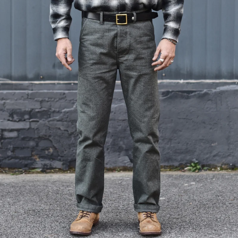 1940s Retro Cotton Cargo Casual Pants