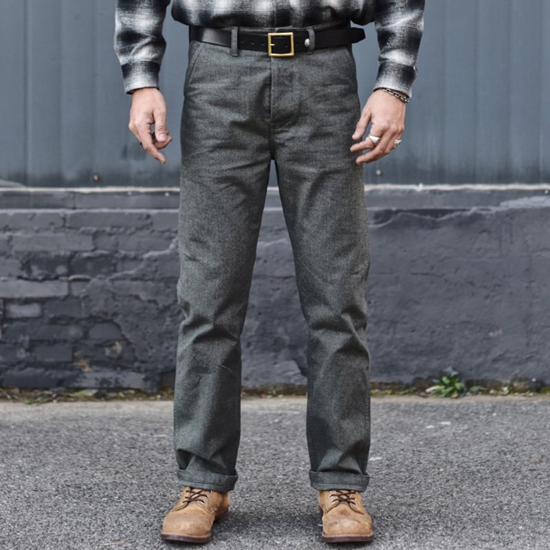 1940s Retro Cotton Cargo Casual Pants
