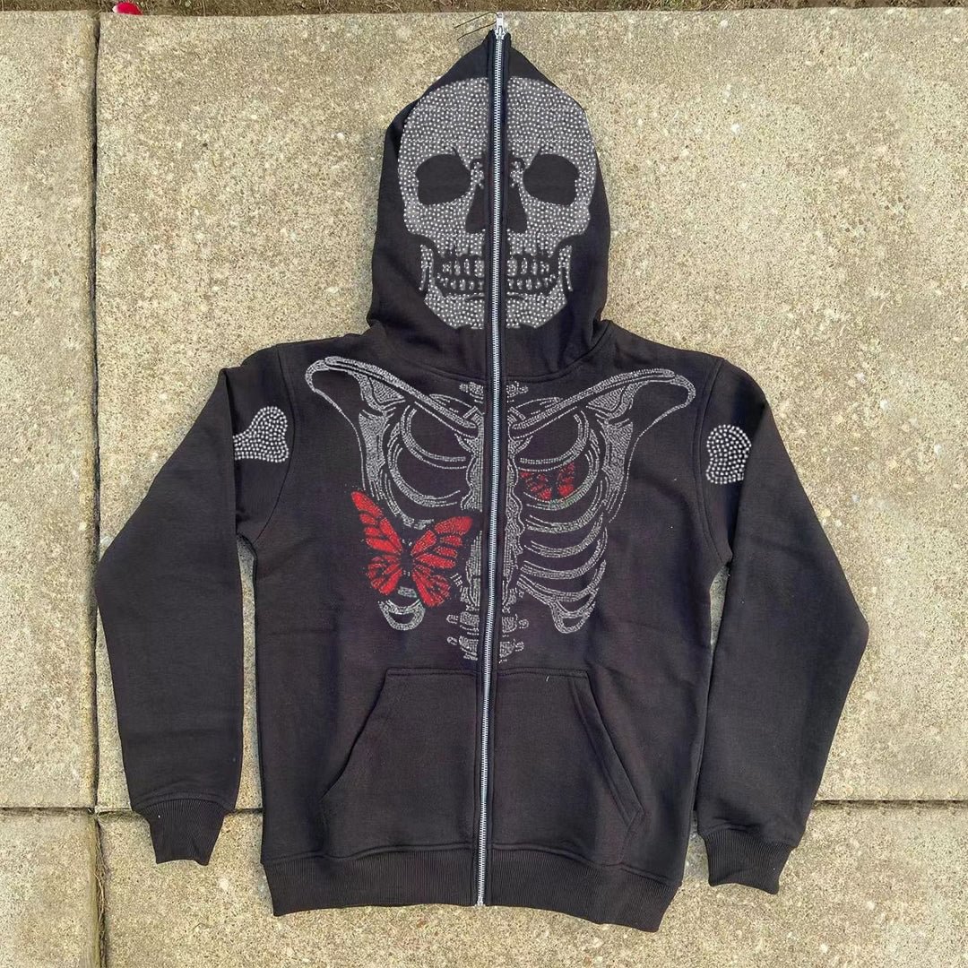 Skeleton hoodie rust фото 87