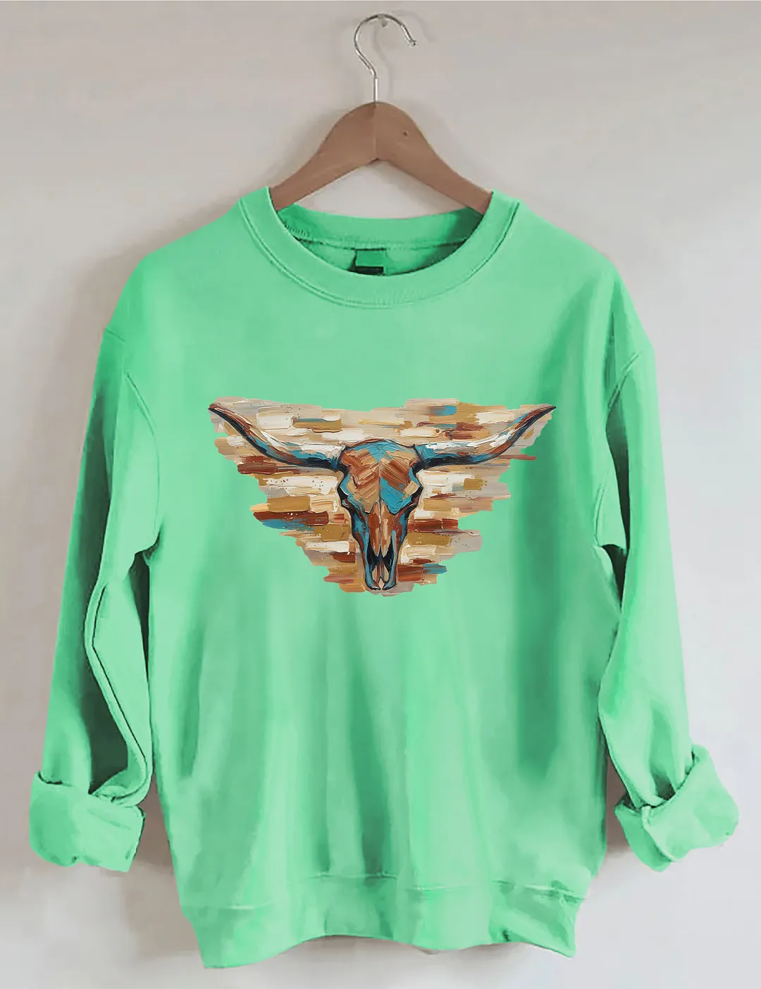 Longhorn Cow Sweatshirt
