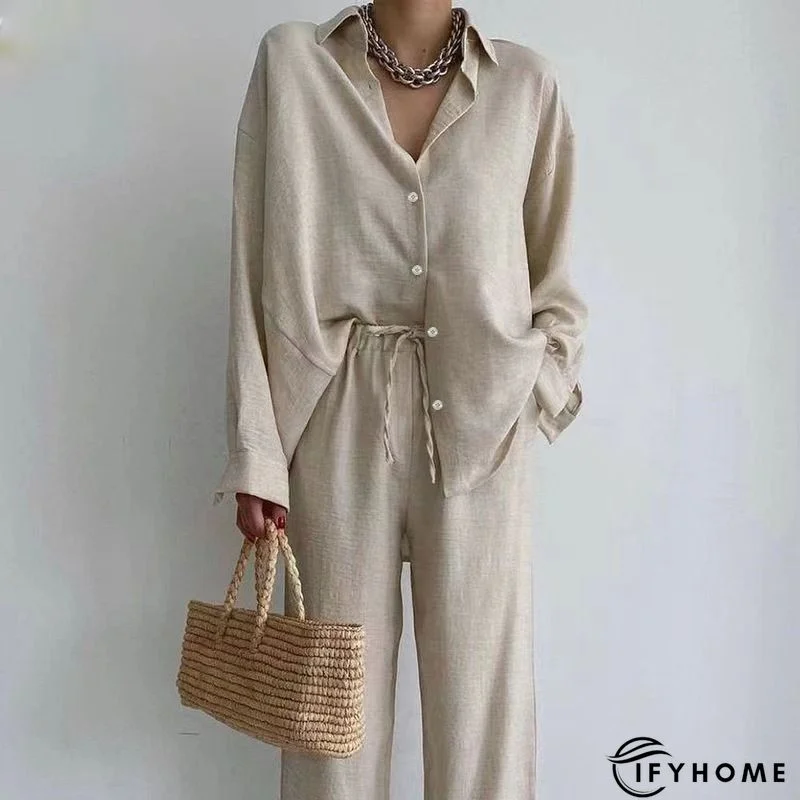 Simple Crew Neck Long Sleeve Sweater | IFYHOME