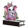 Diamond Painting Baby Elephant Candle Holder for Aromatherapy Art Crafts