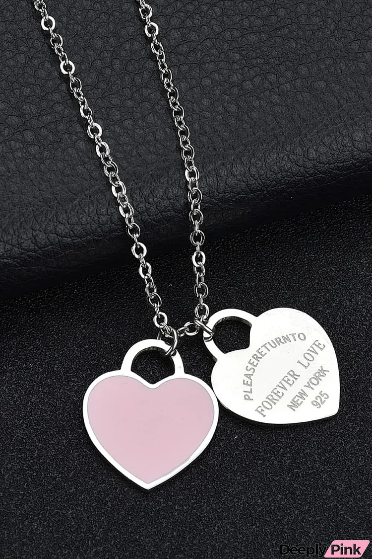 Heart Pendant Stainless Steel Necklace